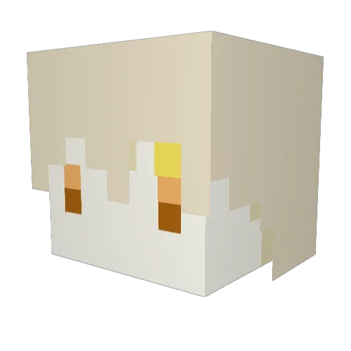 Percival_Specter Minecraft avatar head, 3D render