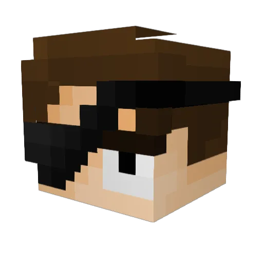 Percocet__ Minecraft avatar head, 3D render