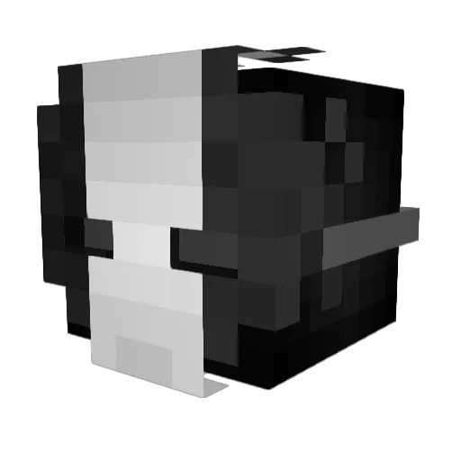 Percy2000 Minecraft avatar head, 3D render