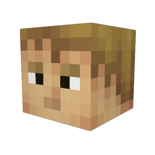 Percy701 Minecraft avatar head, 3D render