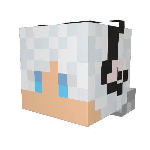 PercyPhoenix Minecraft avatar head, 3D render
