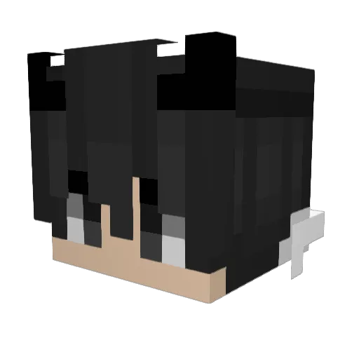 Percytas Minecraft avatar head, 3D render