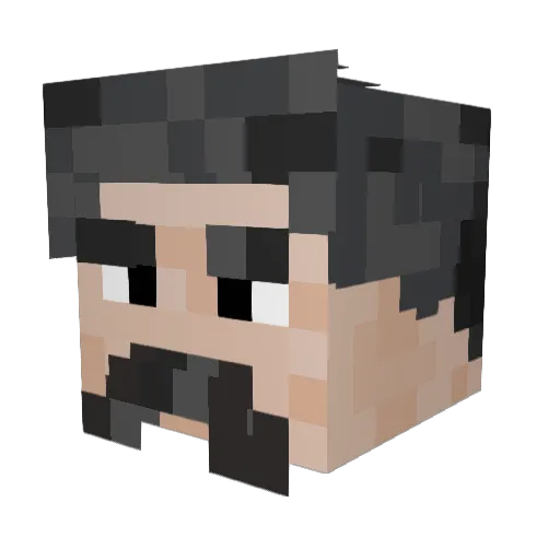 Perdun157 Minecraft avatar head, 3D render