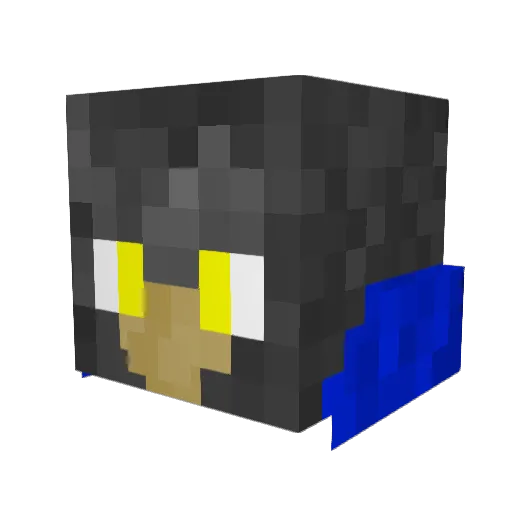 PereTalon Minecraft avatar head, 3D render