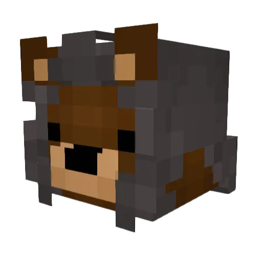 Pere_Ours57 Minecraft avatar head, 3D render