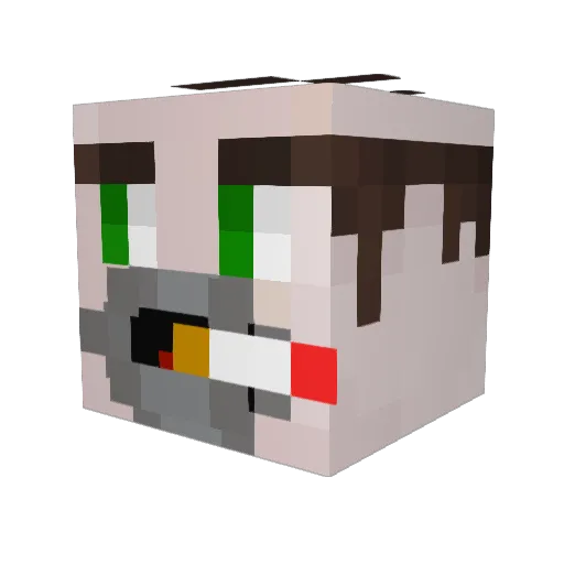 Perebinha77 Minecraft avatar head, 3D render