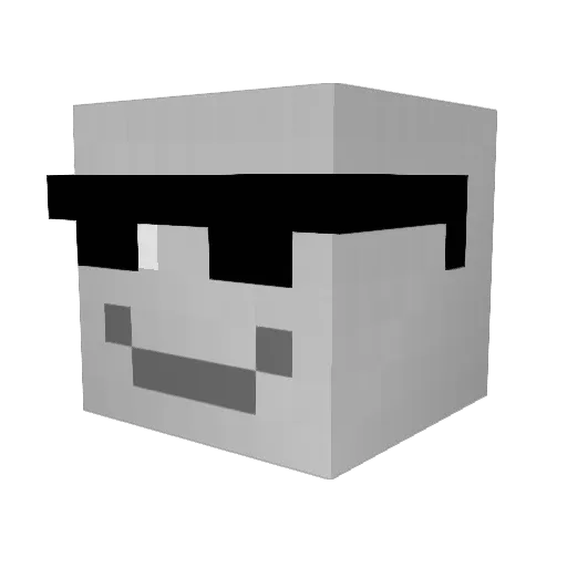 PerefL Minecraft avatar head, 3D render