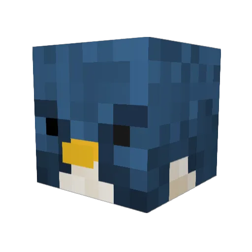 Peregrine240 Minecraft avatar head, 3D render