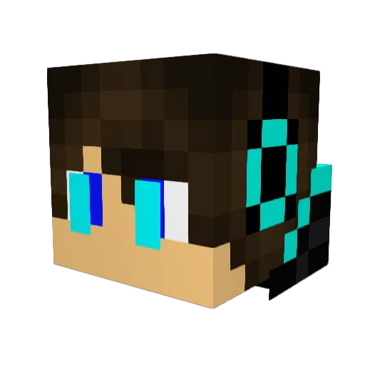 Pereira_11 Minecraft avatar head, 3D render