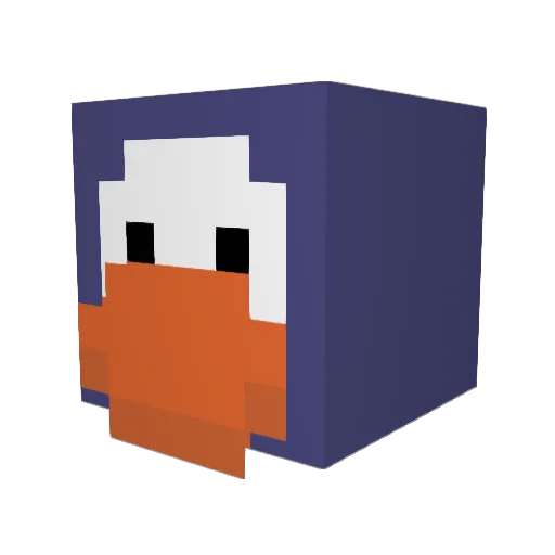 Perejil Minecraft avatar head, 3D render