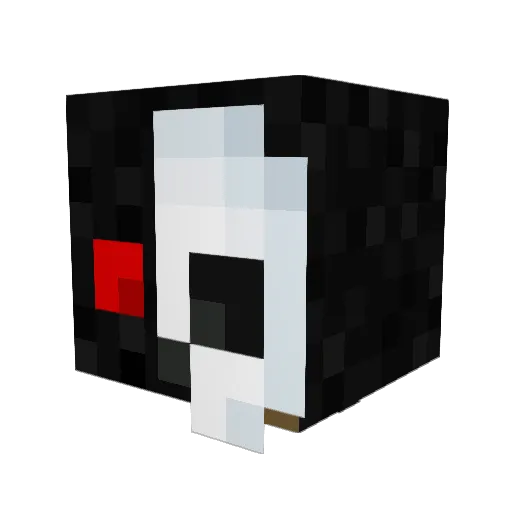 Perespege Minecraft avatar head, 3D render