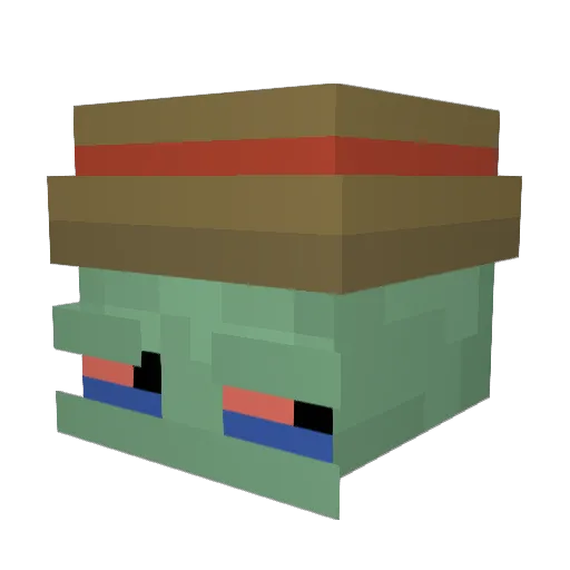 PerezZacarias Minecraft avatar head, 3D render