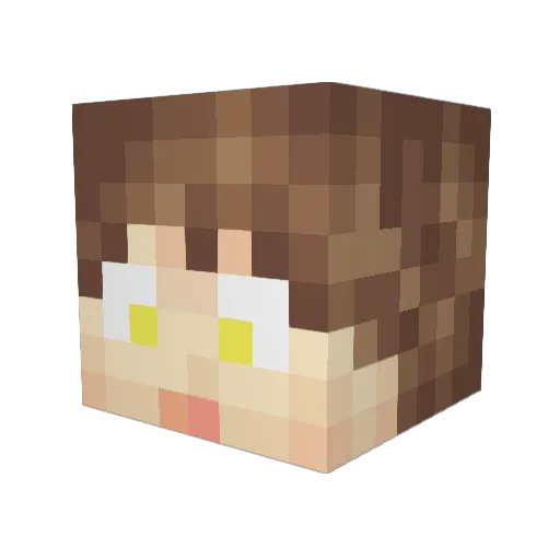 PerfectChaos003 Minecraft avatar head, 3D render
