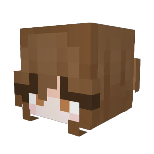 PerfectDeath Minecraft avatar head, 3D render