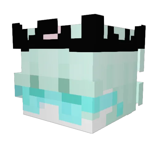 PerfectIy Minecraft avatar head, 3D render