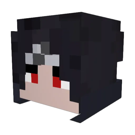 PerfectJoker Minecraft avatar head, 3D render