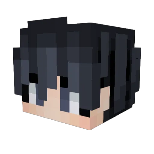 PerfectMode Minecraft avatar head, 3D render