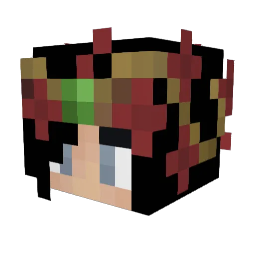PerfectPlanet Minecraft avatar head, 3D render