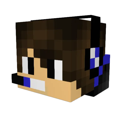 PerfectSpice Minecraft avatar head, 3D render