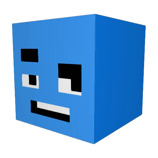 Perfectkiils Minecraft avatar head, 3D render