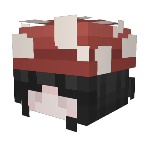 PerfectlyLeila Minecraft avatar head, 3D render