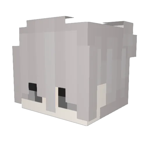 Performant Minecraft avatar head, 3D render