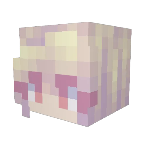 Perfxct Minecraft avatar head, 3D render