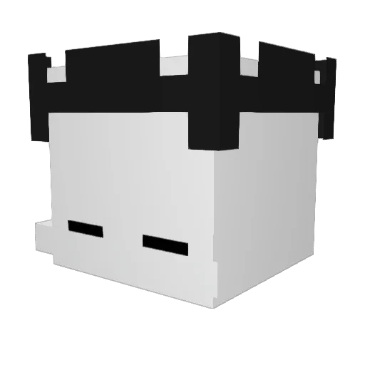 Pergazeus Minecraft avatar head, 3D render