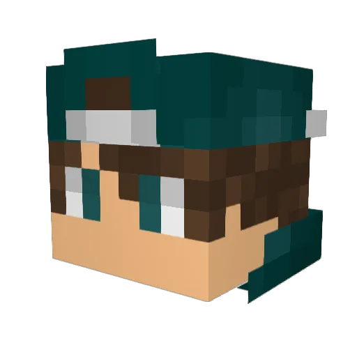 Pergon4 Minecraft avatar head, 3D render