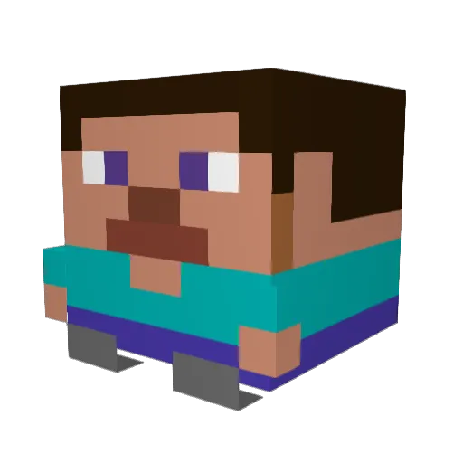 Pericocd Minecraft avatar head, 3D render