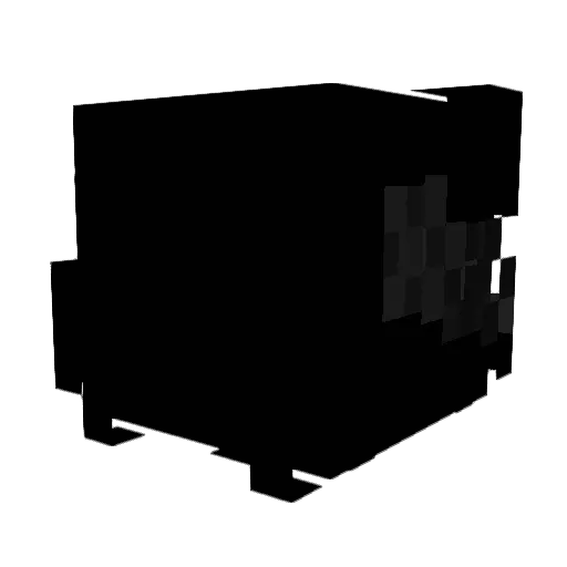Pericon Minecraft avatar head, 3D render