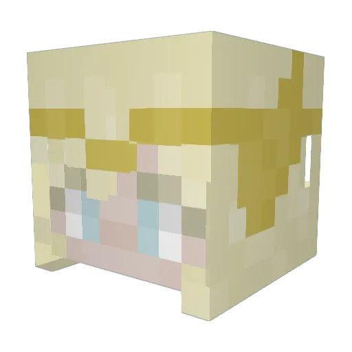 Peridot4236 Minecraft avatar head, 3D render