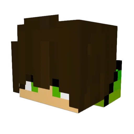 Peridot_YT Minecraft avatar head, 3D render