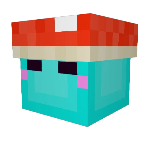 Peridot_slime Minecraft avatar head, 3D render