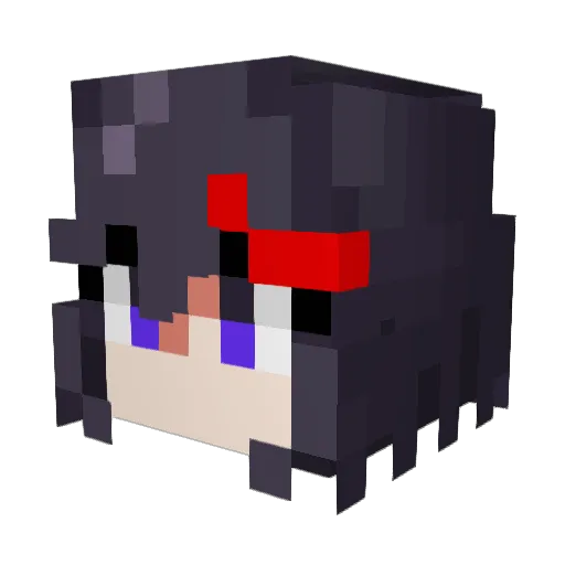 Peridoux Minecraft avatar head, 3D render