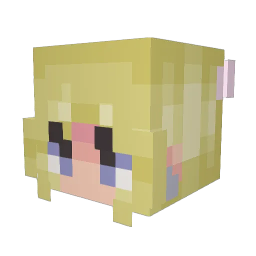 PerilofPearls Minecraft avatar head, 3D render
