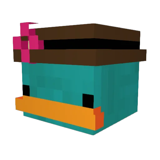 Perilos_2ak Minecraft avatar head, 3D render