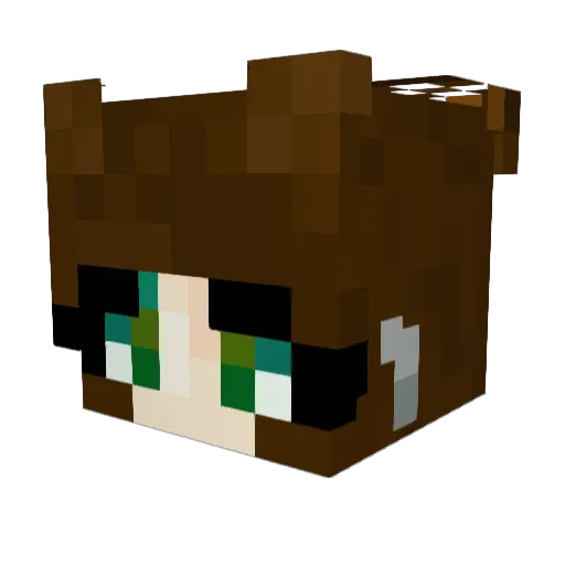 PerilousGlory Minecraft avatar head, 3D render