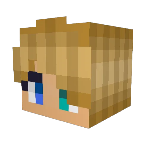 PeriodicBank Minecraft avatar head, 3D render