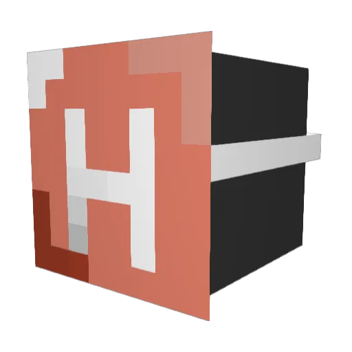 PeriodicTable Minecraft avatar head, 3D render