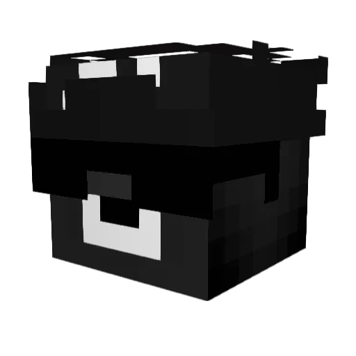 Periquito_05 Minecraft avatar head, 3D render