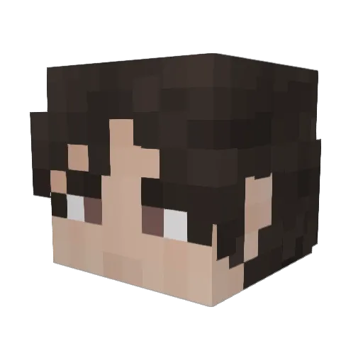 Perkele Minecraft avatar head, 3D render