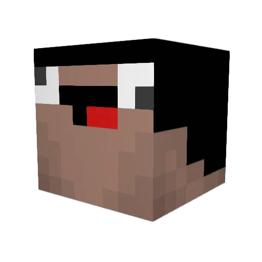 Perkinssx Minecraft avatar head, 3D render