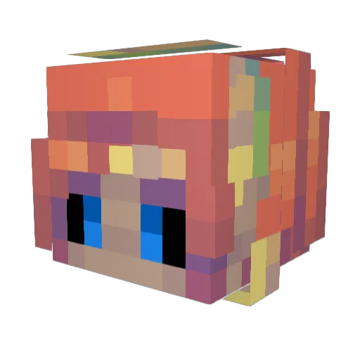 PerklessNova Minecraft avatar head, 3D render