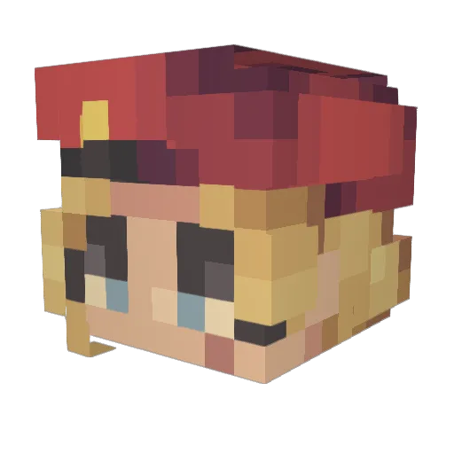 Perko_1234 Minecraft avatar head, 3D render