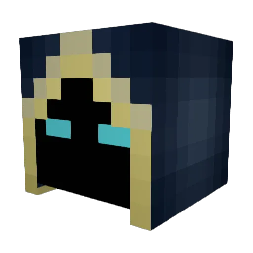 PerkyMODZ Minecraft avatar head, 3D render