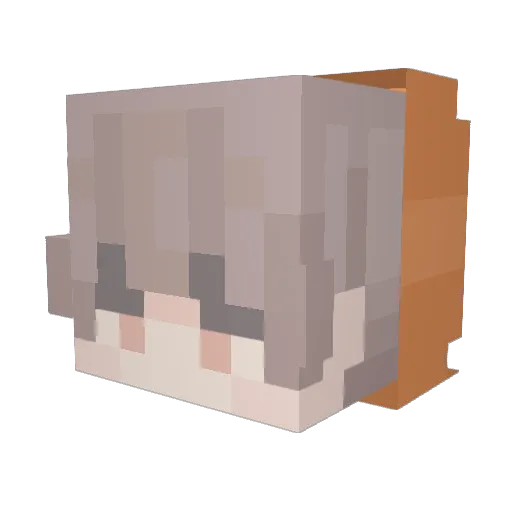PerkyScarab7898 Minecraft avatar head, 3D render