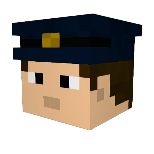 PerkyToaster08 Minecraft avatar head, 3D render