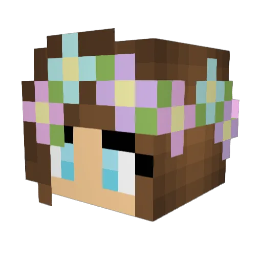 PerkyToaster21 Minecraft avatar head, 3D render