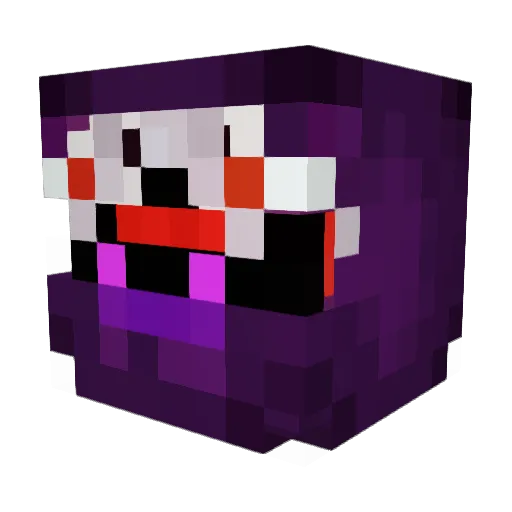 PerkyYT1 Minecraft avatar head, 3D render